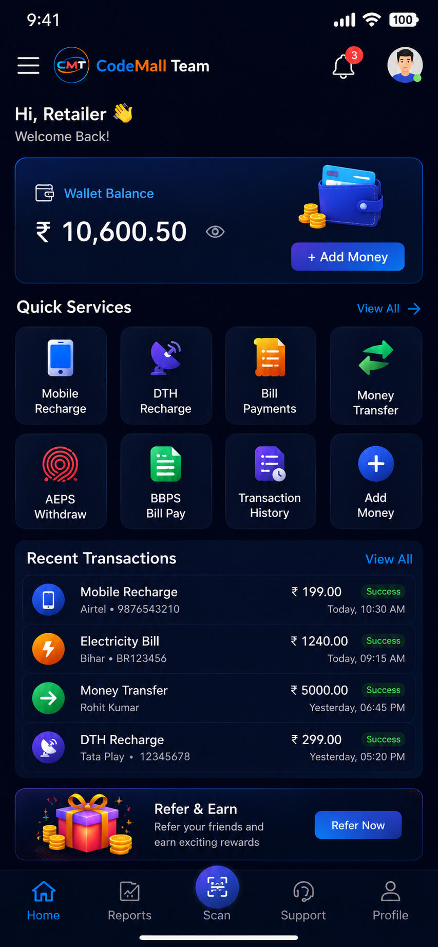 CodeMall Team App